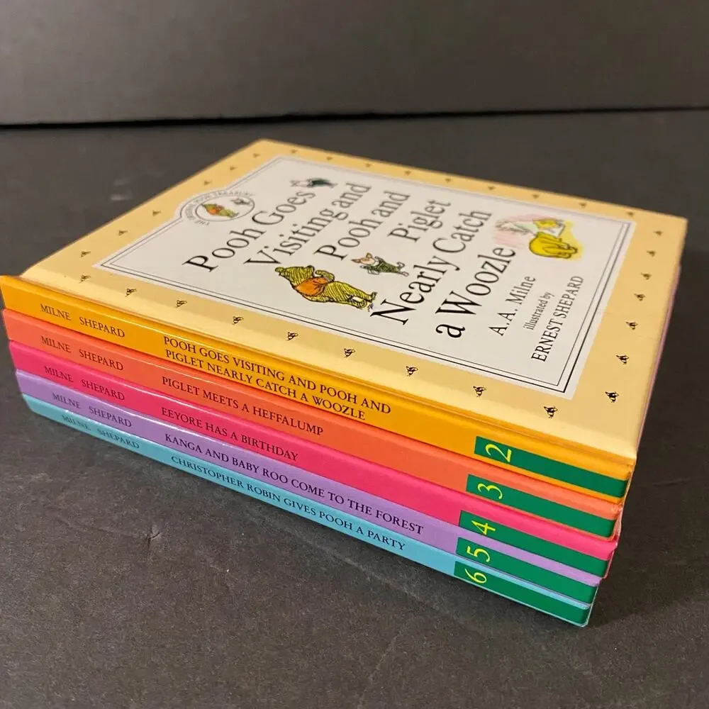 The Original Pooh Treasury Lot of 5 Hardcover Books Milne Shepard 2 3 4 5 6